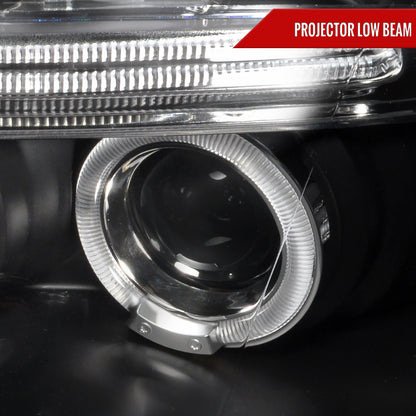 2001-2005 Volkswagen Passat Dual Halo Projector Headlights (Matte Black Housing/Clear Lens)