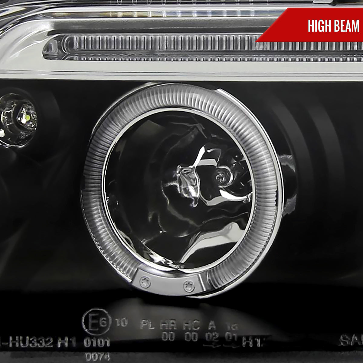 2001-2005 Volkswagen Passat Dual Halo Projector Headlights (Matte Black Housing/Clear Lens)