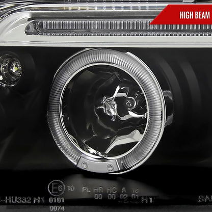 2001-2005 Volkswagen Passat Dual Halo Projector Headlights (Matte Black Housing/Clear Lens)