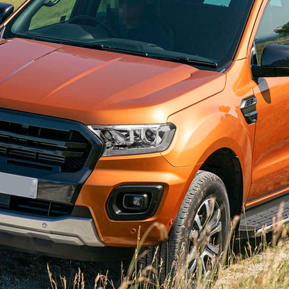 2019-2022 Ford Ranger Switchback Sequential LED Bar Projector Headlights (Chrome Housing/Clear Lens)