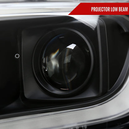 2019-2022 Ford Ranger Switchback Sequential LED Bar Projector Headlights (Matte Black Housing/Clear Lens)