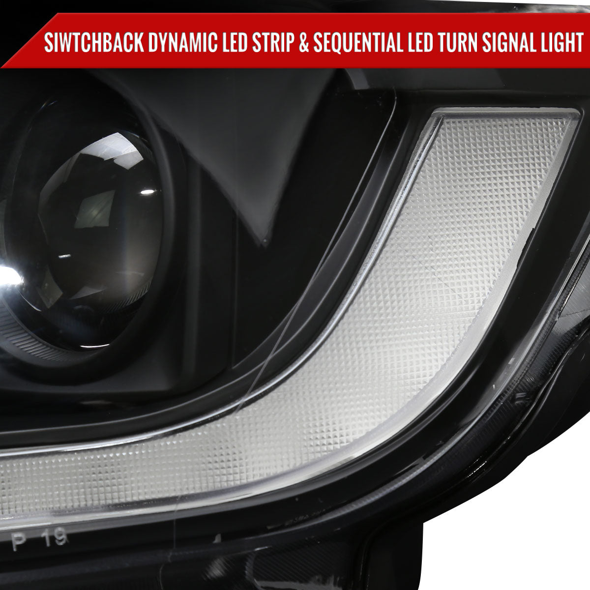 2019-2022 Ford Ranger Switchback Sequential LED Bar Projector Headlights (Matte Black Housing/Clear Lens)