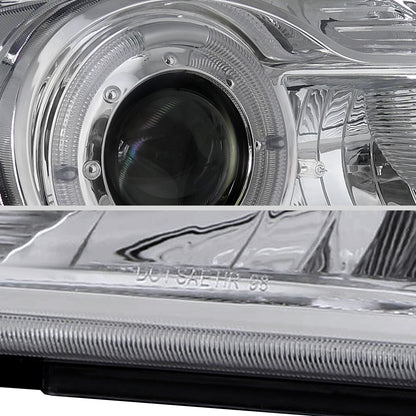 1998-2000 Ford Ranger Halo Projector Headlights (Chrome Housing/Clear Lens)