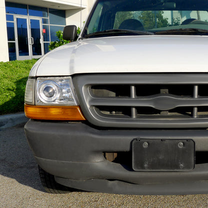 1998-2000 Ford Ranger Halo Projector Headlights (Chrome Housing/Clear Lens)