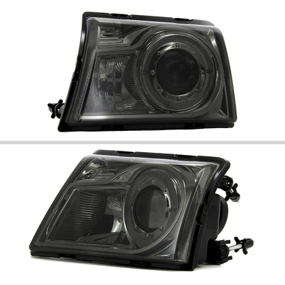 1998-2000 Ford Ranger Halo Projector Headlights (Chrome Housing/Smoked Lens)