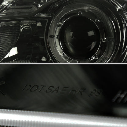 1998-2000 Ford Ranger Halo Projector Headlights (Chrome Housing/Smoked Lens)