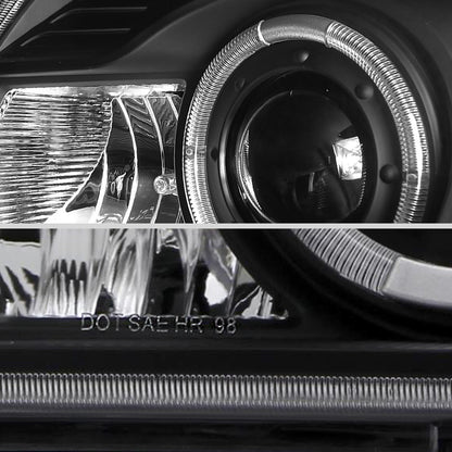 1998-2000 Ford Ranger Halo Projector Headlights (Matte Black Housing/Clear Lens)