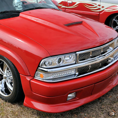 1998-2004 Chevrolet S10 Dual Halo Projector Headlights (Chrome Housing/Clear Lens)