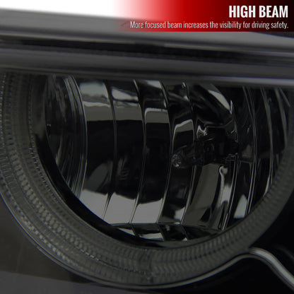 1998-2004 Chevrolet S10 Dual Halo Projector Headlights (Chrome Housing/Smoked Lens)