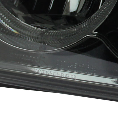 1998-2004 Chevrolet S10 Dual Halo Projector Headlights (Chrome Housing/Smoked Lens)