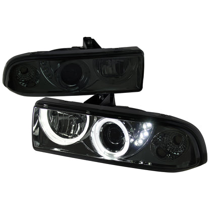 1998-2004 Chevrolet S10 Dual Halo Projector Headlights (Chrome Housing/Smoked Lens)