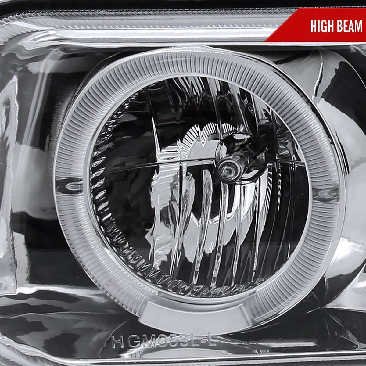 1999-2002 Chevrolet Silverado/ 2000-2006 Tahoe Suburban Dual Halo Projector Headlights (Chrome Housing/Clear Lens)