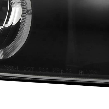 1999-2002 Chevrolet Silverado/ 2000-2006 Tahoe Suburban Dual Halo Projector Headlights (Matte Black Housing/Clear Lens)