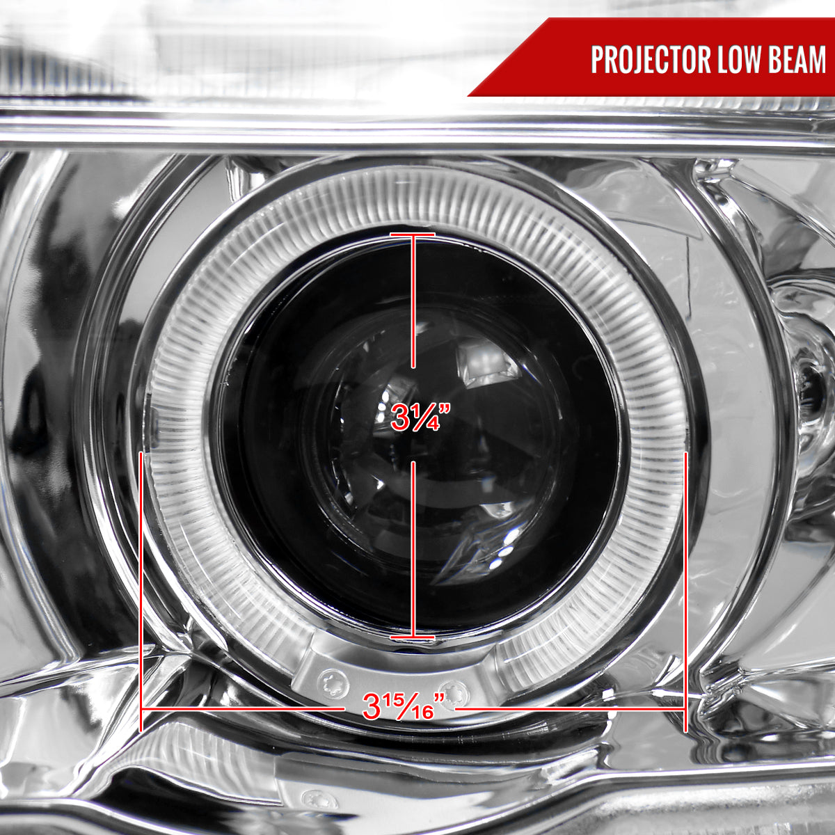 2001-2003 BMW E53 X5 Dual Halo Projector Headlights (Chrome Housing/Clear Lens)