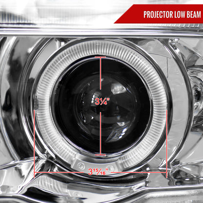 2001-2003 BMW E53 X5 Dual Halo Projector Headlights (Chrome Housing/Clear Lens)