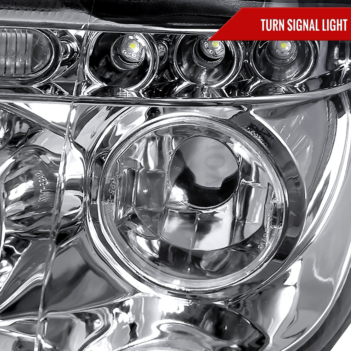 2001-2003 BMW E53 X5 Dual Halo Projector Headlights (Chrome Housing/Clear Lens)