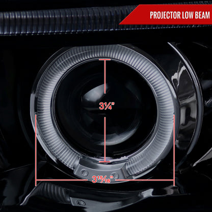 2001-2003 BMW E53 X5 Dual Halo Projector Headlights (Glossy Black Housing/Smoked Lens)