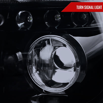 2001-2003 BMW E53 X5 Dual Halo Projector Headlights (Glossy Black Housing/Smoked Lens)