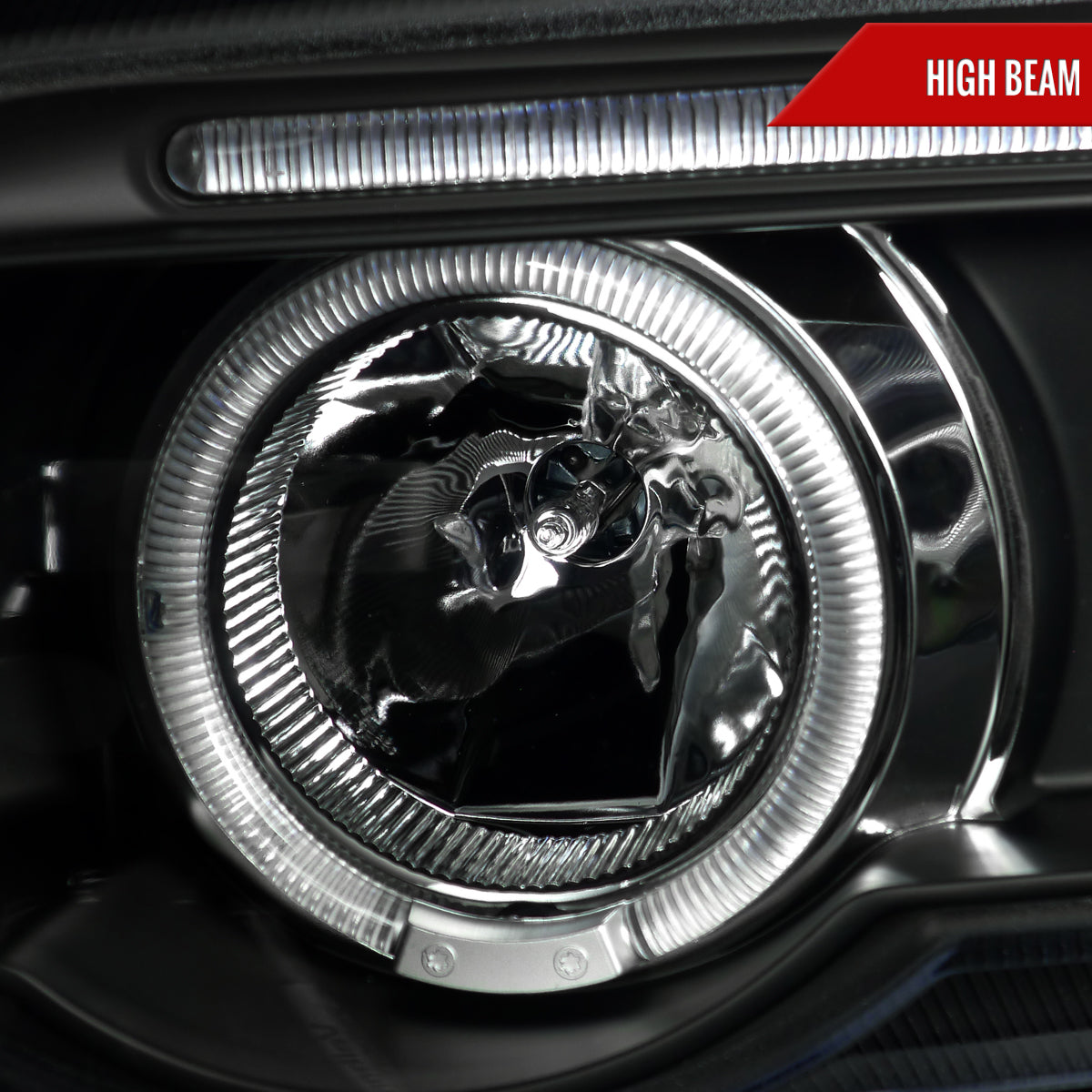 2001-2003 BMW E53 X5 Dual Halo Projector Headlights (Matte Black Housing/Clear Lens)