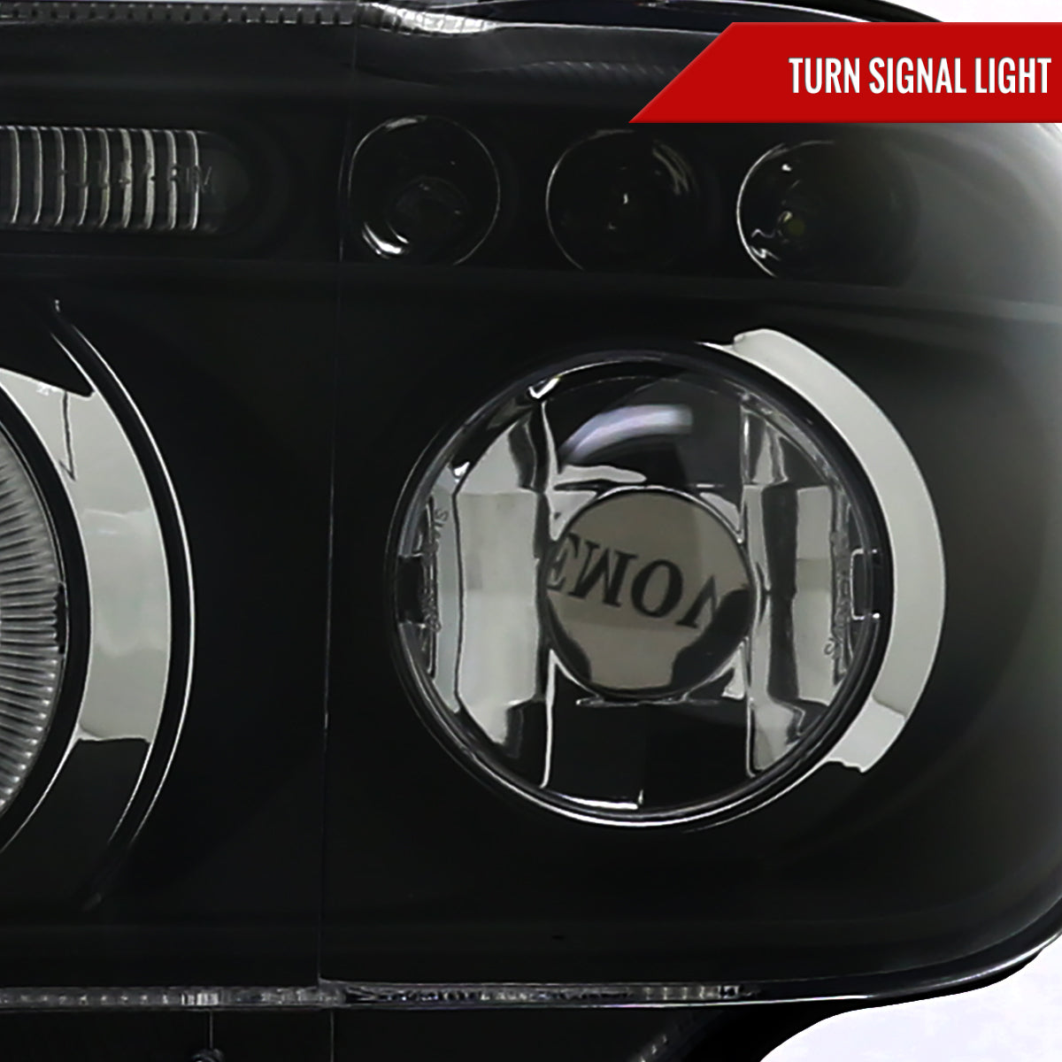2001-2003 BMW E53 X5 Dual Halo Projector Headlights (Matte Black Housing/Clear Lens)