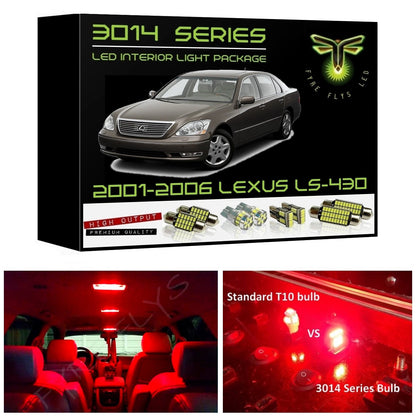 2001-2006 Lexus LS-430 Super Bright 3014 Series LED interior light kit
