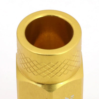 Universal Aluminum Open-End Lug Nuts 50MM M12X1.5 20PCS Gold