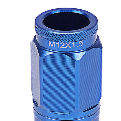 M12 x 1.5 Acorn Style Lug Nuts with Locks - Aluminum Blue