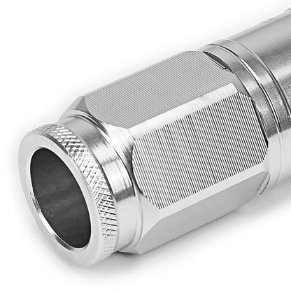 Aluminum Lug Nuts M12 x 1.5 Acorn Style 16pc + 4 Locks Silver