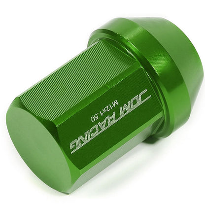 Acorn Style Lug Nuts M12 x 1.5 Green Aluminum 20pc Set