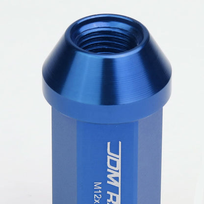 M12 x 1.25 Acorn Style Extended Lug Nuts - Blue Aluminum
