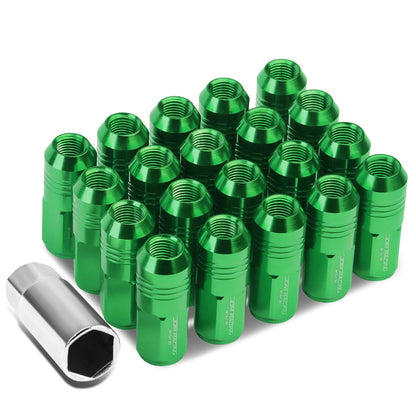 M12 x 1.5 Extended Closed End Lug Nuts - Aluminum