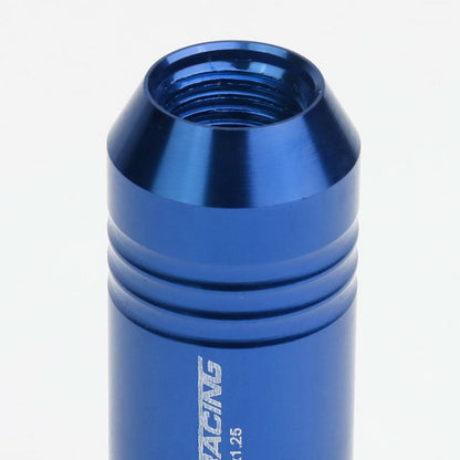 M12 x 1.25 Extended Lug Nuts 60mm Rib Shank 20pc Set Aluminum