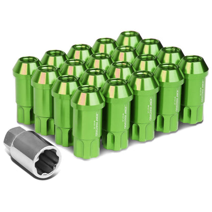 M12 x 1.25 L40 Style Extended Lug Nuts with Locks - Aluminum