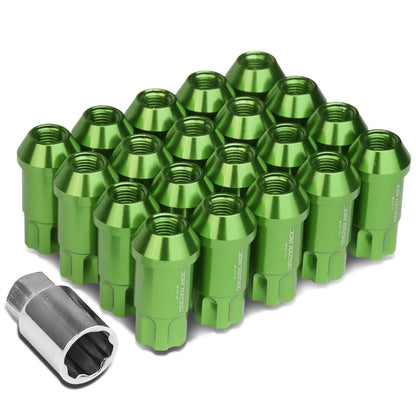 M12 x 1.25 L40 Style Extended Lug Nuts with Locks - Aluminum
