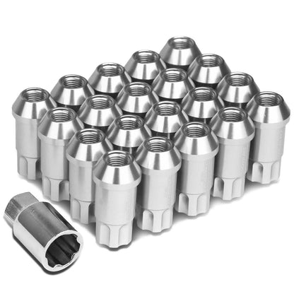 L40 Style Extended Aluminum Lug Nuts M12x1.25 20pc with Locks