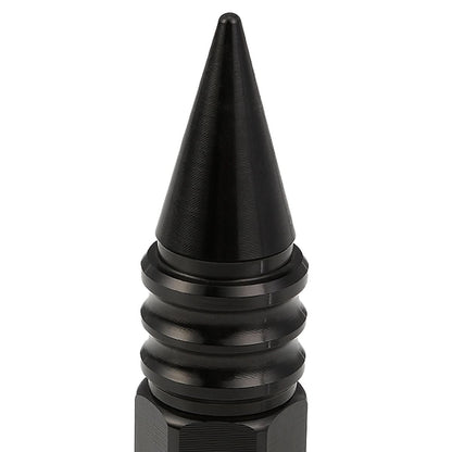 M12 x 1.5 Aluminum Lug Nuts with Removable Spike 20pc Set Black