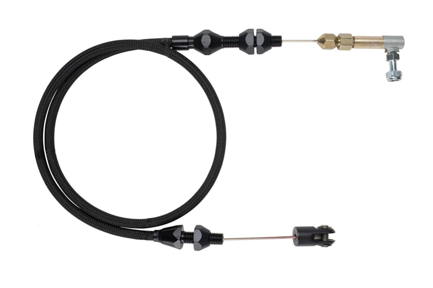 THROTTLE CABLE 24IN.  BLACK SS