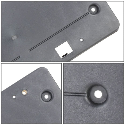 2018-2021 BMW X3 License Plate Mounting Bracket Front Black