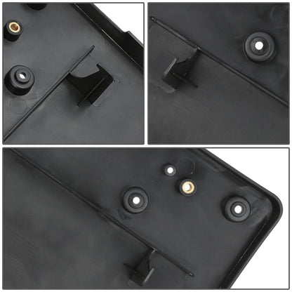 2016-2018 BMW X1 Front License Plate Mounting Bracket - Black