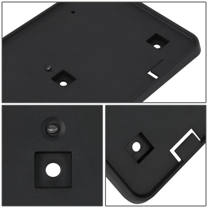 07-12 Dodge Caliber Front License Plate Mounting Bracket - Black