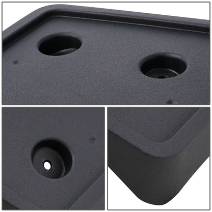 2007-2010 GMC Sierra 2500/3500 HD Front License Plate Bracket Black