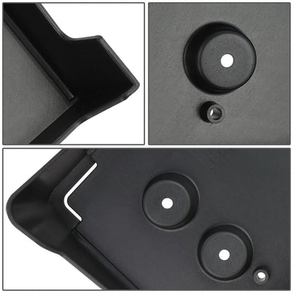 10-16 Cadillac SRX Front License Plate Mounting Bracket - Black