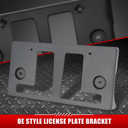 2017-2019 Nissan Titan Front License Plate Mounting Bracket - Black