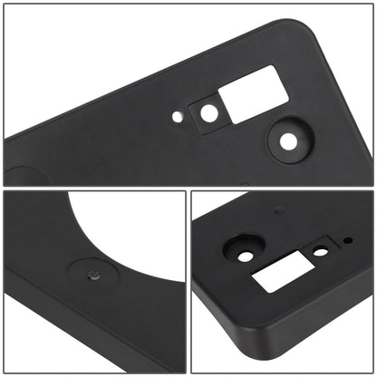 2009-2011 Toyota Yaris Front License Plate Mounting Bracket Black