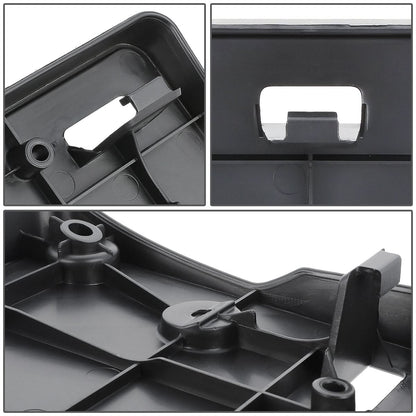 2008-2017 Toyota Sequoia License Plate Mounting Bracket - Front Black