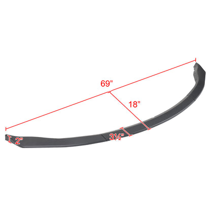 2006-2008 Nissan 350Z Matte Black 3PC Front Bumper Lip Kit