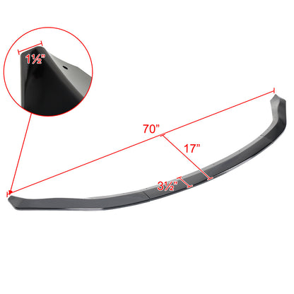 2003-2005 Nissan 350Z Glossy Black 3PC Front Bumper Lip Kit