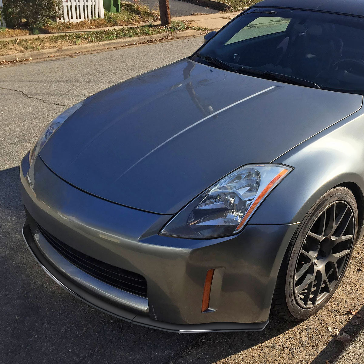 2003-2005 Nissan 350Z Glossy Black 3PC Front Bumper Lip Kit