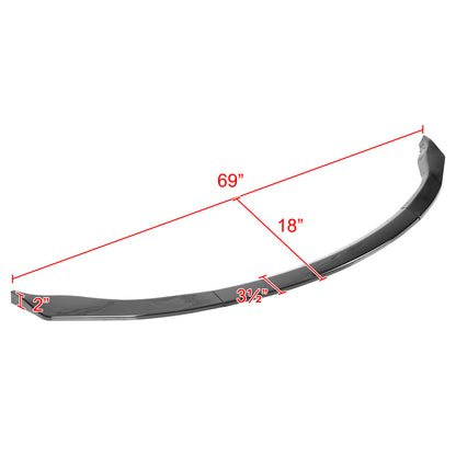 2006-2008 Nissan 350Z Glossy Black 3PC Front Bumper Lip Splitter Kit