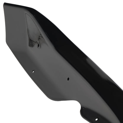 2009-2012 Nissan 370Z Glossy Black/Red Trim 3PC Front Bumper Lip Splitter Kit